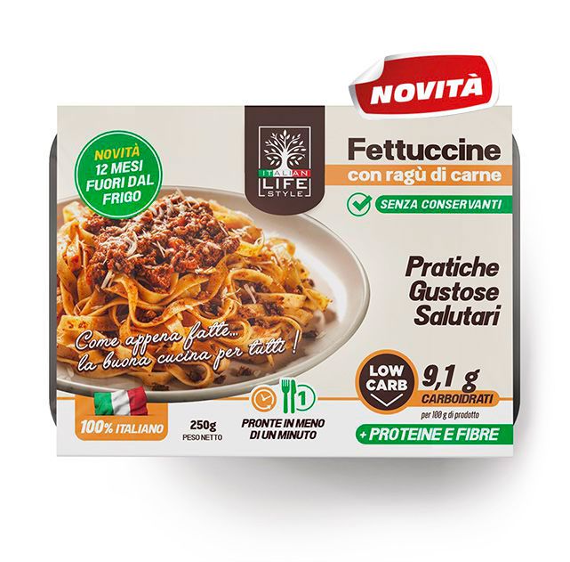 Fettuccine con ragù di carne 250g