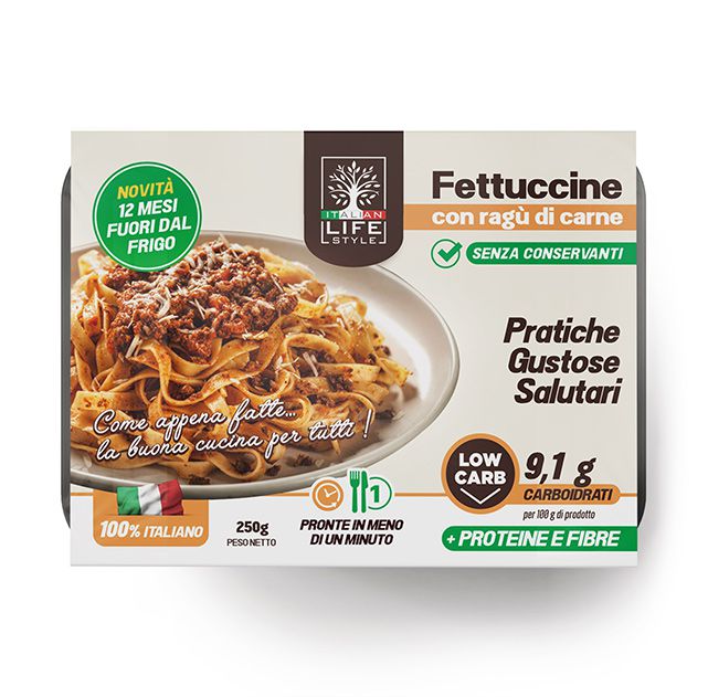 Fettuccine con ragù di carne  250g